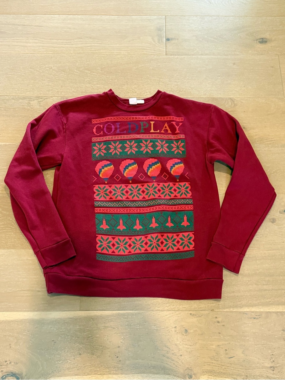 COLDPLAY ugly Christmas sweatshirt